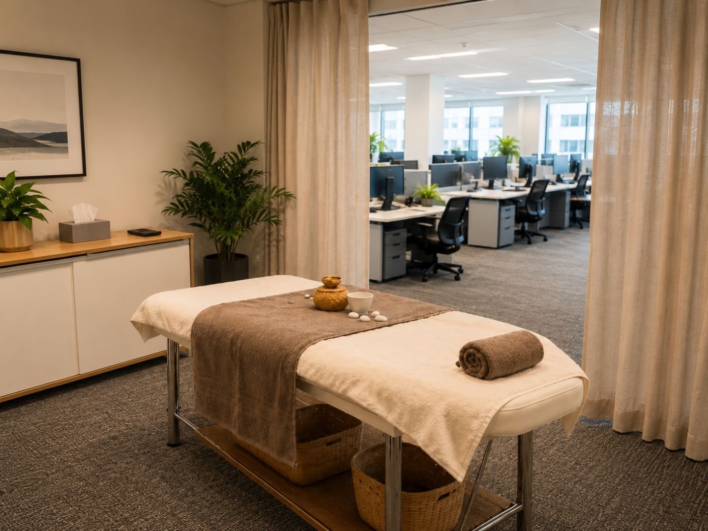 Servicio de terapia y masajes 
